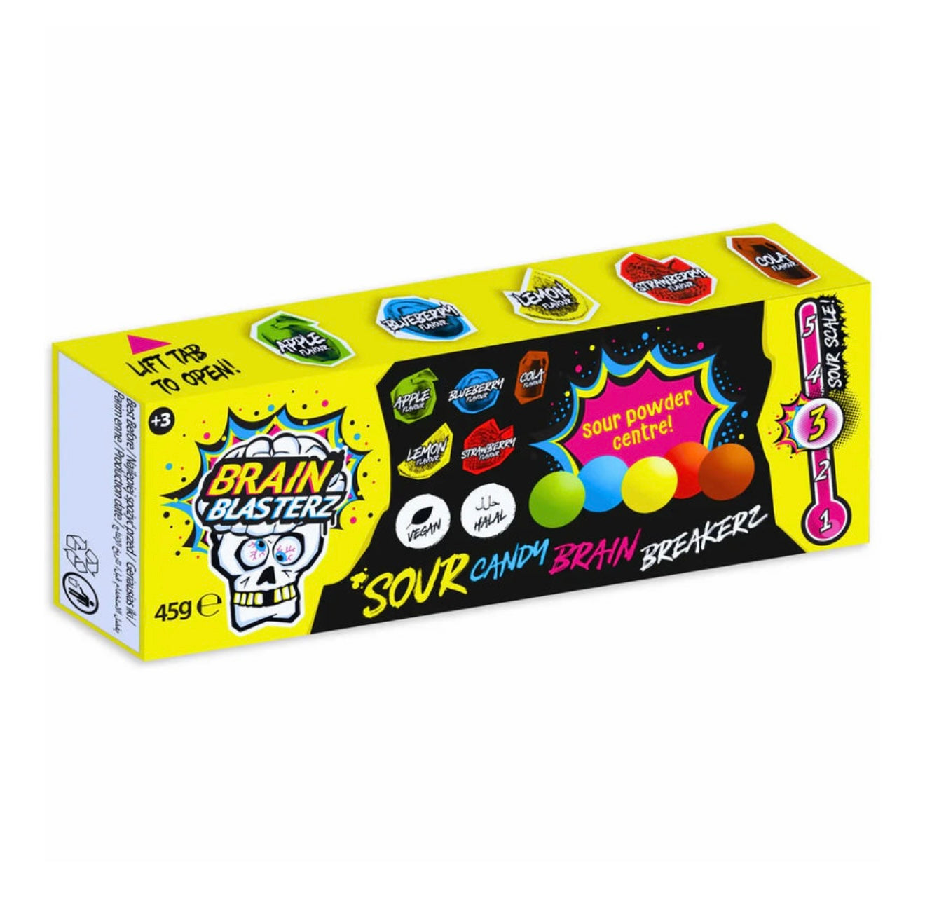 Brain Blasterz Candy Brain Breakerz 🍓🍋🍎🫐 ( Halal, Veggie )