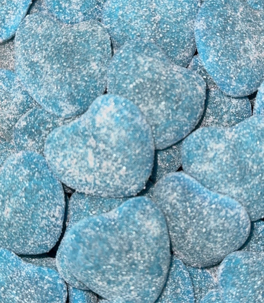Cœurs Bleus Sucrés Fourrée Halal (100g)