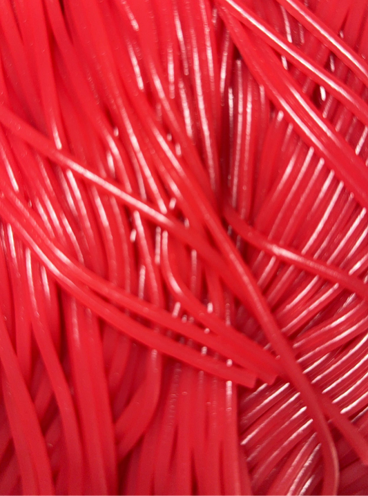 Spaghettis Lisses Gélifiés Fraise (100g)