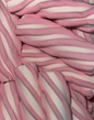Marshmallow Strié Rose & Blanc (100g)