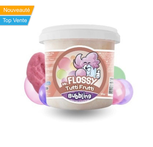 Mr Flossy Barbe à papa Bubbling Tutti Frutti