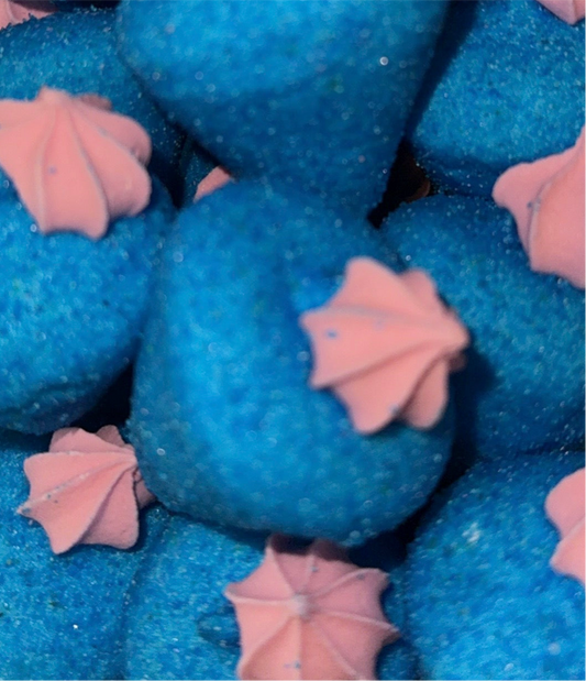 Marshmallows Fraise Bleues Acidulées X4