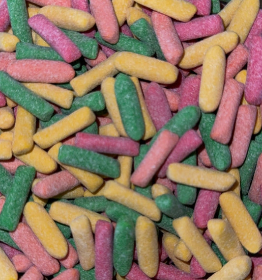 Hitschies Acides Halal 🍋‍🟩🍊🍓🍏🍑 (100g)