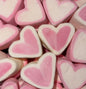 Marshmallow Coeurs Rose Blanc (50g)