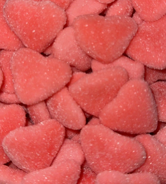 Cœurs roses sucrés Halal (100g)