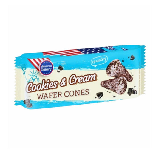 American Bakery Wafer Cônes Cookies & Cream