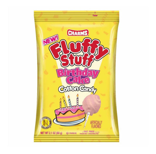 Charm's Fluffy Stuff Cotton Candy Birthday Cake 🎂