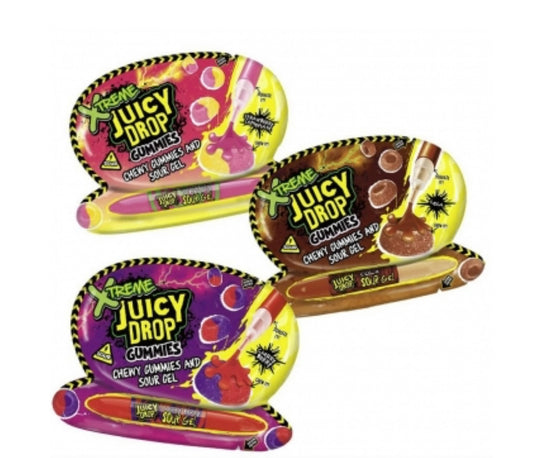 Bazooka Juicy Drop Gummies Xtrème Sour Gel