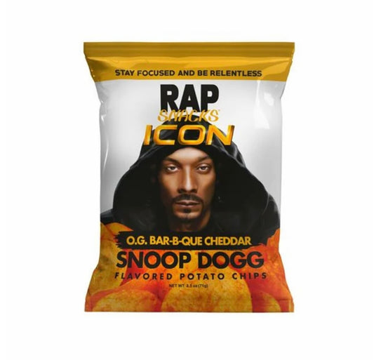 Rap Snacks Chips Snoop Dogg BBQ & Cheddar 🧀
