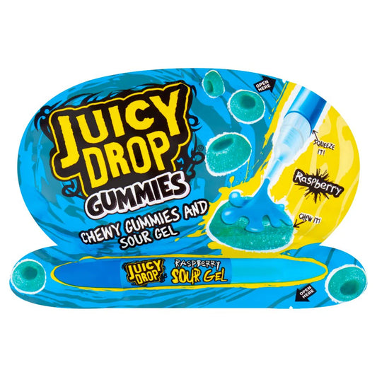 Juicy Drop Gummies Sour Gel Framboise