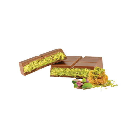 Elit The Taste Of Dubai - Chocolat au lait garni de crème pistache avec Kadayif